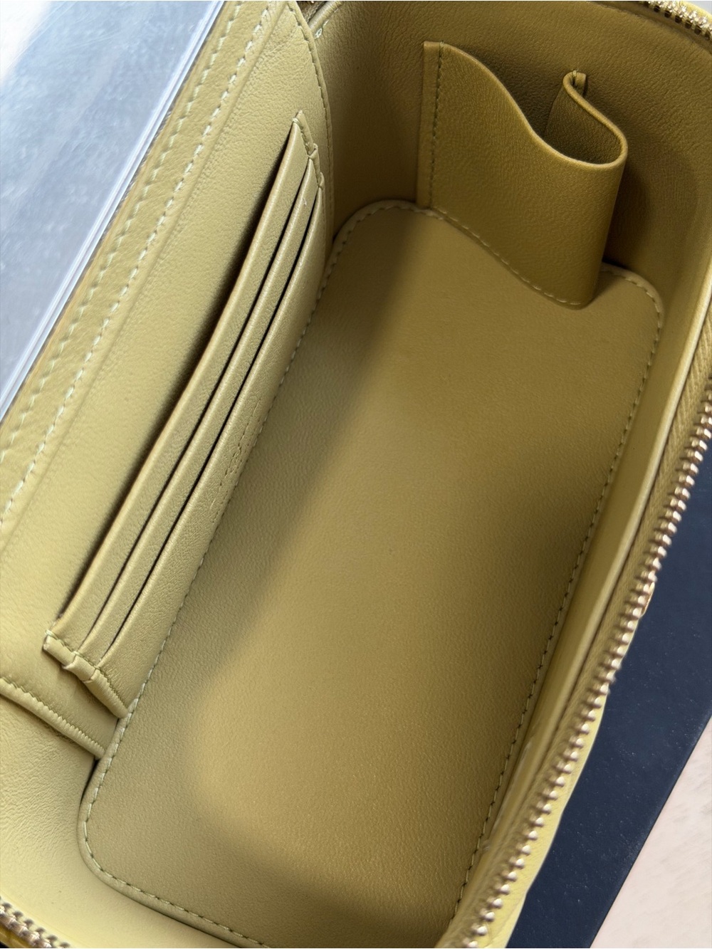 CHANEL Lambskin Pick Me Up Top Vanity Bag in Olive Green with Gold Hardware - Picture 9 of 9